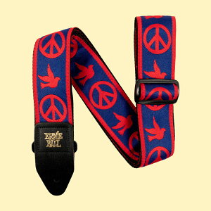 �y��������zERNIE BALL �^ Classic Jacquard Strap Collection�yPO4698�zPeace Love Dove �X�g���b�v�^�s�A�[�j�[�{�[���t