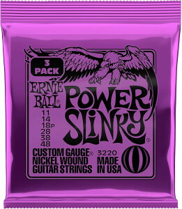 �y3�Z�b�g�p�b�N�zERNIE BALL �y3220�z POWER SLINKY 11-48ELECTRIC GUITAR STRINGS�s�A�[�j�[�{�[���t