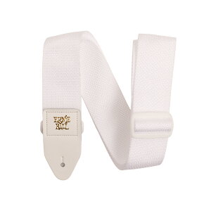 ERNIE BALL �^ POLYPRO GUITAR STRAP�^�y5350�zWHITE/WHITE�X�g���b�v�^�s�A�[�j�[�{�[���t