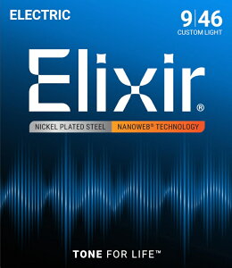 �y�V�p�b�P�[�W�zElixir �G���N�T�[�y12027�zElectric Guitar NANOWEB�sNickel Plated Steel�t(09-46)�G���L�M�^�[�p�^�J�X�^�����C�g�Q�[�W