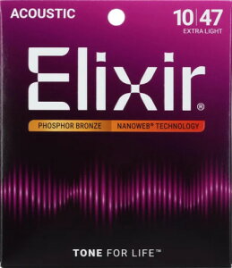 �y�V�p�b�P�[�W�zElixir �G���N�T�[ �y16002�zAcoustic Guitar NANOWEB�sPhosphor Bronze�t(10-47)�A�R�[�X�e�B�b�N�M�^�[�p�^�t�H�X�t�@�[�u�����Y�G�N�X�g�����C�g�Q�[�W