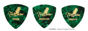 TAKAMINE Celluloid Triangle Pick P1G (Green Pearl)s^J~ltZCh/gCAO/O[p[(1j