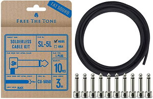 FREE THE TONE �s�t���[�U�g�[���t SOLDERLESS CABLE KIT SL-5L-NI-10K CU-5050�p�\���_�[���X�P�[�u���L�b�g �^3m