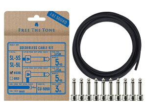 FREE THE TONE �s�t���[�U�g�[���t SOLDERLESS CABLE KIT SL-5SL-NI-55K CU-5050�p�\���_�[���X�P�[�u���L�b�g �^3m