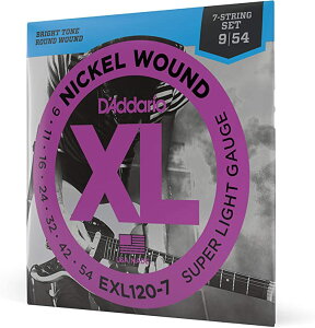 D'Addario [EXL120-7] Electric Giutar Strings sNickel Woundt(09-54)GLM^[pX[p[CgQ[W^7