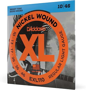 D'Addario [EXL110] Electric Giutar Strings sNickel Woundt(10-46)GLM^[pM[CgQ[W^1Zbg