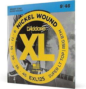 D'Addario [EXL125] Electric Giutar Strings sNickel Woundt(09-46) GLM^[pX[p[Cggbv^M[{gQ[W 1Zbg