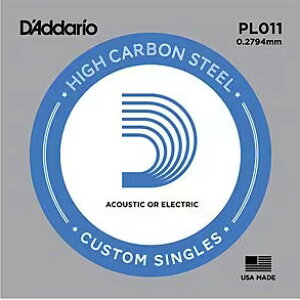 D'Addario __I^oyPL011zElectric & Acoustic Guitar Single StringssPlain SteeltGLM^[EAR[XeBbNM^[p1{̂