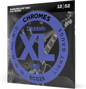 D'Addario [ECG25] Electric Giutar Strings sXL Chromes Flat Woundt(12-52)GLM^[ptbgEhCgQ[W^1Zbg