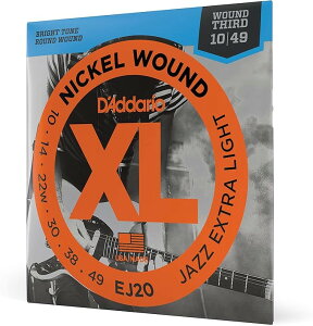 D'Addario __Iy EJ20zXL Nickel Round Wound Jazz Extra Light .010-.049 ^WY .3dl^GNXgCg1Zbg
