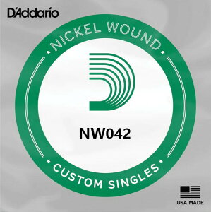D'Addario __I^oyNW042zElectric Guitar Single StringssNickel WoundtGLM^[p1{̂
