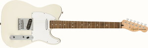 Squier by FendersXNC[t Affinity SeriesTelecaster Laurel Fingerboard, White Pickguard Olympic White^IsbNzCgeLX^[