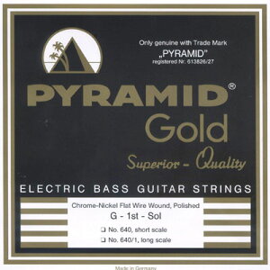 Pyramid Strings s~bhEXgOX [2426] Gold Electric Bass Chrome - Nickel Flatwound Strings No.640 Short Scale tbgEhEx[X^1[pbP[WɎCꂪꍇ܂A