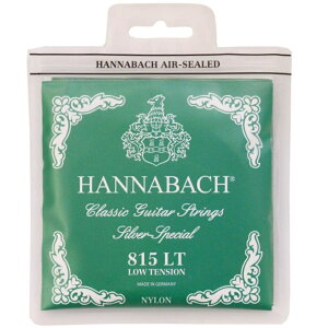 HANNABACH�y815 LT�z�n�i�o�b�n Classic Guitar Strings�^Low Tension6�{�Z�b�g���^�N���V�b�N�M�^�[�p���[�e���V�����^Made in GERMANY