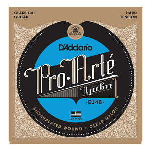 D'Addario __I [EJ46] .029-.044 Pro-Art Nylon, Hard Tension Silver Plated Wound Clear Nylon Classic Guitar Strings NbVbNM^[p^Vo[v[ebhNA[iC^1Zbg^n[heV