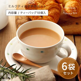 『ミルクティおすすめセット』ムレスナ紅茶　フレーバーティ6種類　おためしに　【メール便・送料無料】
