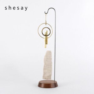 【メーカー取り寄せ】BRASSの風鈴 スタンド付【志成販売】風鈴 夏 季節 シーズン 涼しげ 音 音色 オブジェ インテリア 真鍮 鈴 窓辺 スタンド ドライフラワー お花 吊るす 植物 飾り棚 玄関 飾