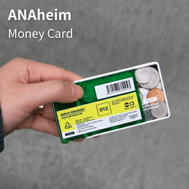 【ネコポス便】ANAheim Money Card アナハイム マネーカード コインケース クリップ 財布 お金 旅行 持ち運び 便利 コンパクト 小さめ お札 ポケット キャッシュレス シンプル おしゃれ 収納 青 緑 赤 【DETAIL ディテール】(z)