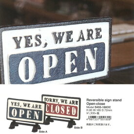 Reversible sign stand open-close オープン クローズ S455-180OC【ダルトン DULTON】店舗装飾 アンティーク レトロ アメリカン