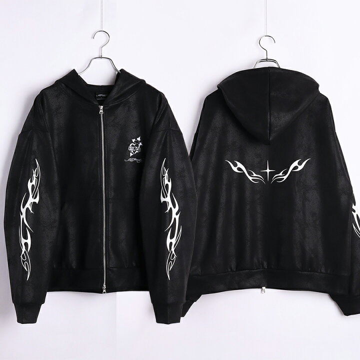 楽天市場】EdHardy エドハーディー フェイクスエード パーカー メンズ 
