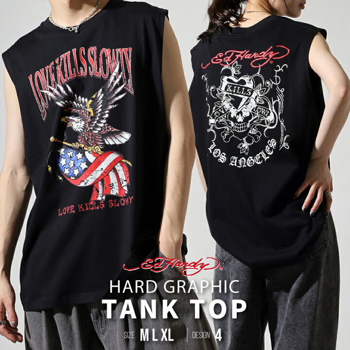 楽天市場】Ed Hardy エドハーディー ピグメント タンクトップ メンズ 