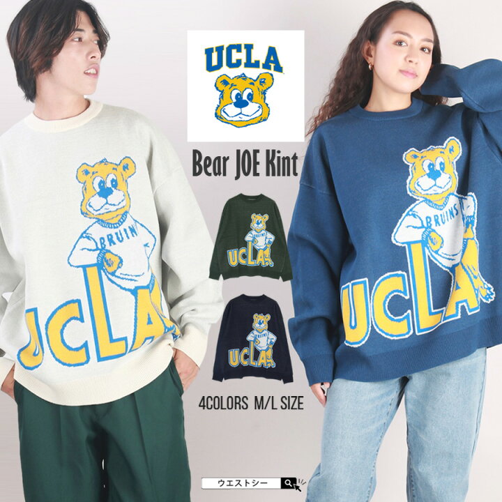 楽天市場】【冬物クリアランス 48%off】UCLA くま ビッグ ロゴ クルー 