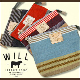 WILL LEATHER GOODS(ウィルレザーグッズ) Weaver's House Zip Pouch @4color ポーチ 化粧ポーチ デジカメケース 小物ポーチ ユニセックス [20827]【smtb-KD】【YDKG-kd】【RCP】