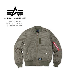 ALPHA INDUSTRIES(�A���t�@ �C���_�X�g���[�Y) MA-1 MOD FLIGHT JACKET [797-5952009] �V���[�g�� �W���P�b�g �~���^���[ �R���� MA-1�I�L�V�W�F���^�u�y��36 ,300�z �yRCP�z