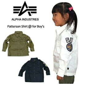 ALPHA INDUSTRIES(アルファ インダストリーズ) -Boy's- Patterson Shirt @ 3color [YSP39006C1] 子供服 ボーイズ キッズ シャツ 長袖 【\4,290】【smtb-kd】【RCP】