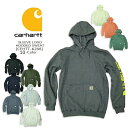 Carhartt(カーハート) SLEEVE LOGO HOODED SWEAT[CRHTTK288] パーカ フードスウェット ロゴ ミリタリー プルオーバー裏起毛 アメカジ【RCP】