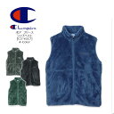 CHAMPION(チャンピオン)Boa Fleece Vest [C3-Y617] BASIC ボア フリースベスト　ジップ ロゴ 無地　アメカジ シェルパプリース【\7,590】【smtb-kd】【RCP】