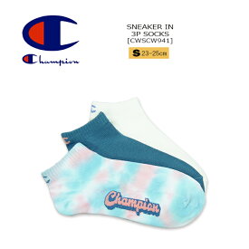 CHAMPION(チャンピオン) Men/Lady's SNEAKER IN 3P SOCKS [CWSCW491] 23-25cm メンズ レディス 3足組 スニーカーインソックス 無地 タイダイ 【ノンパイル】 アメカジ キャンパス ソックス【\1,100】【smtb-kd】【RCP】