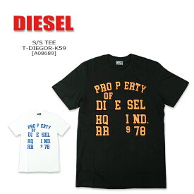 DIESEL(ディーゼル) S/S TEE @T-DIEGOR-K59[A08689] 2023春夏新作 クルーネック 半袖 メンズ Tシャツ コットン ロゴ パフプリントストレッチ【\9,900】【smtb-kd】【RCP】