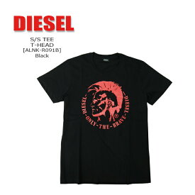 DIESEL(ディーゼル) S/S TEE @T-HEAD[ALNK-R091B] ブレイブマン クルーネック 半袖 メンズ Tシャツ コットン ロゴ プリントストレッチ【\9,680】【smtb-kd】【RCP】