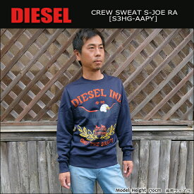 DIESEL(ディーゼル) Crew Sweat @ S-JOE-RA [S3HG AAPY] クルースウェット イーグル 刺繍　長袖 メンズ ジャージ【smtb-kd】【RCP】【\18,480】