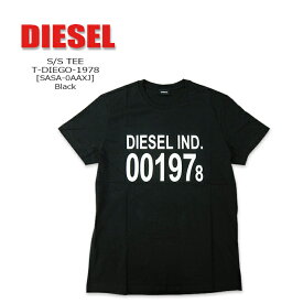 DIESEL(ディーゼル) S/S TEE @T-DIEGO-1978[SASA-0AAXJ] クルーネック 半袖 メンズ Tシャツ コットン ロゴ プリントストレッチ【\7,480】【smtb-kd】【RCP】