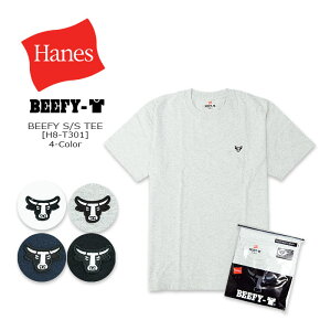 Hanes(�w�C���Y)BEEFY One-Po S/S Tee [H8-T301] �w�r�[�E�F�C�g �N���[ ���� �����Y ���n�@�R�b�g�� T�V���c�� ���b�y�� �A���J�W �r�[�t�B�[�y��3,300�z�yRCP�z