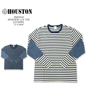 HOUSTON(�q���[�X�g��) INDIGO BORDER L/S TEE[21908]2-Color �C���f�B�S �{�[�_�[T�V���c ����T�V���c �����Y �A���J�W�{�[�_�[ �y��7,590�z�ysmtb-kd�z�yRCP�z