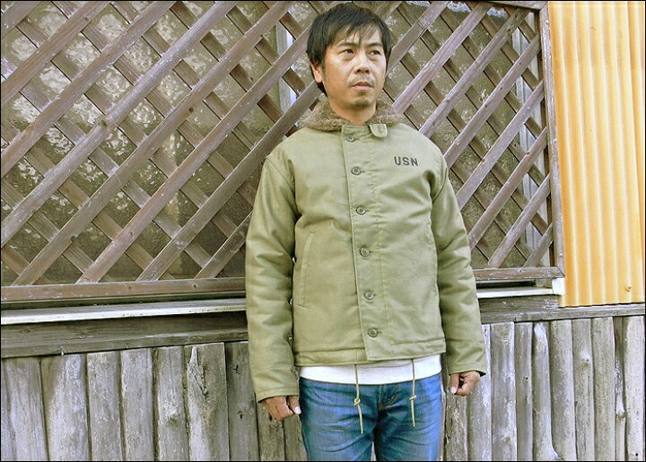 楽天市場】HOUSTON(ヒューストン) N-1 DECK JACKET[5N-1X] 【タイト 