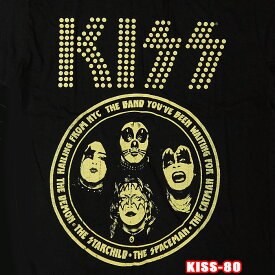 ROCK TEE KISS-80[キッス] Band Circle ロックTシャツ バンドTシャツ ROCK T バンT【RCP】英国/米国のオフィシャルライセンス
