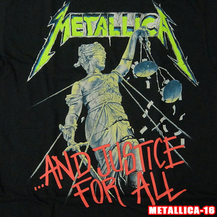 楽天市場】ROCK TEE METALLICA-16[メタリカ] AND JUSTICE FOR ALL 