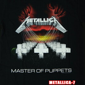 ROCK TEE METALLICA-7[メタリカ] MASTER OF PUPPETS ロックTシャツ バンドTシャツ 英国/米国のオフィシャルライセンス バンT【RCP】