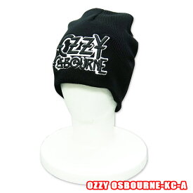 ROCK CAP OZZY OSBOURNE-KNIT CAP-A[オジーオズボーン]KNIT CAPニットキャップ　LOGO　帽子 ワッチキャップ ロックTシャツ/バンドTシャツ 【RCP】英国/米国のオフィシャルライセンス