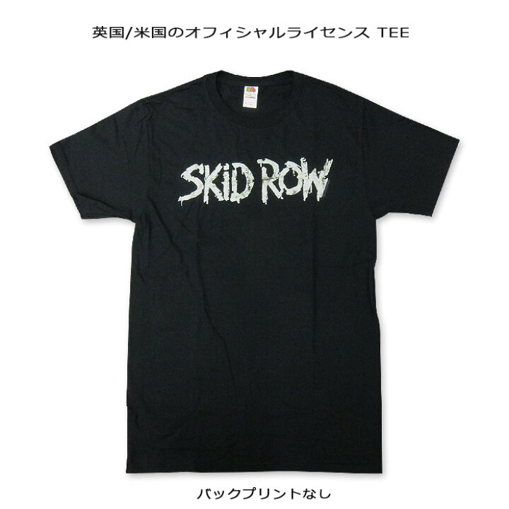 楽天市場】ROCK TEE SKID ROW-1[スキッドロウ] WHITISH LOGO ロックT 