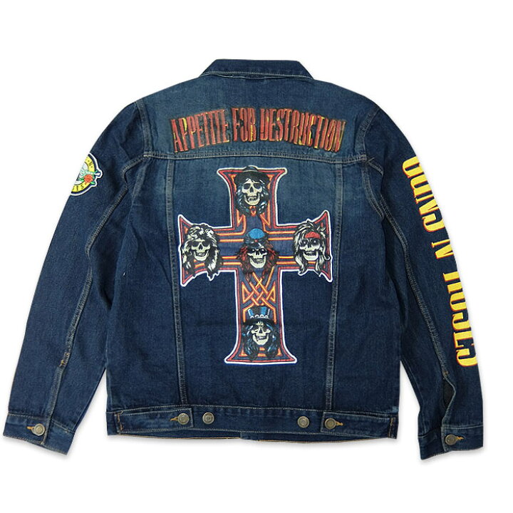 楽天市場】ROCK DENIM JACKET GUNS N
