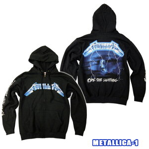 ROCK ZIP HOODY METALLICA-1 Zip Hoody[���^���J] ONE �W�b�v�t�[�f�B US�T�C�Y ���� �W�b�v�X�E�F�b�g���N�� �p�[�J�yRCP�z�p��/�č��̃I�t�B�V�������C�Z���X