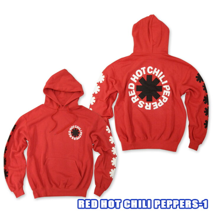楽天市場】ROCK P/O HOODYRED HOT CHILI PEPPERS-1 Zip Hoody[レッド 