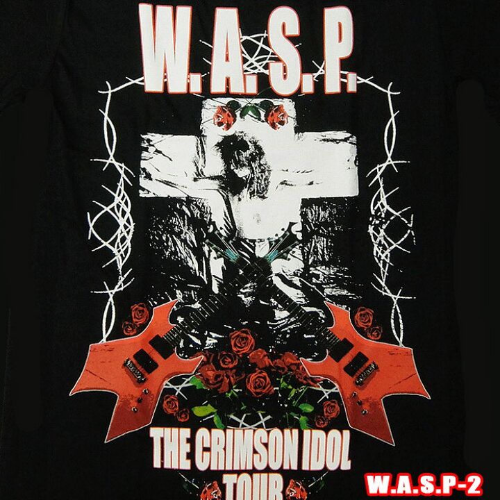 楽天市場】ROCK TEE W.A.S.P-2[ワスプ]CRIMSON IDOL TOUR ロックT 