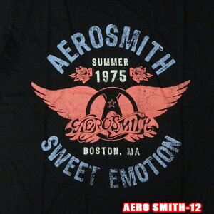 ROCK TEE Aerosmith-12[�G�A���X�~�X] SWEET EMOTION�p��/�č��̃I�t�B�V�������C�Z���X ���b�NT�V���c �o���hT�V���c �o��T