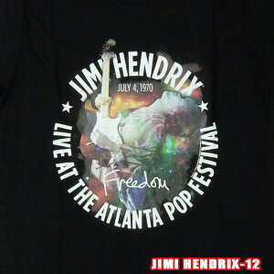 ROCK TEE JIMI HENDRIX -12[�W�~�E�w���h���b�N�X] ATLANTA POP FESTIVAL �p��/�č��̃I�t�B�V�������C�Z���X ���b�NT�V���c �o�b�N�v�����g �o���hT�V���c �o��T